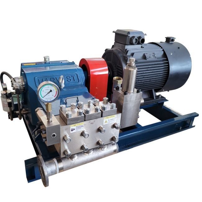 1000-3000 RPM فرکانس 60 هرتز پمپ پیستون / پمپ فشار بالا با یک سیلندر